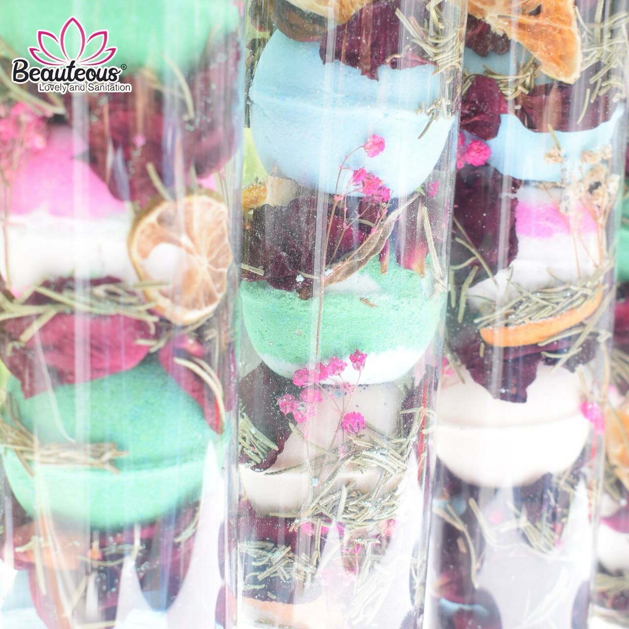 SET DE 4 BOMBAS CON NATURALEZA