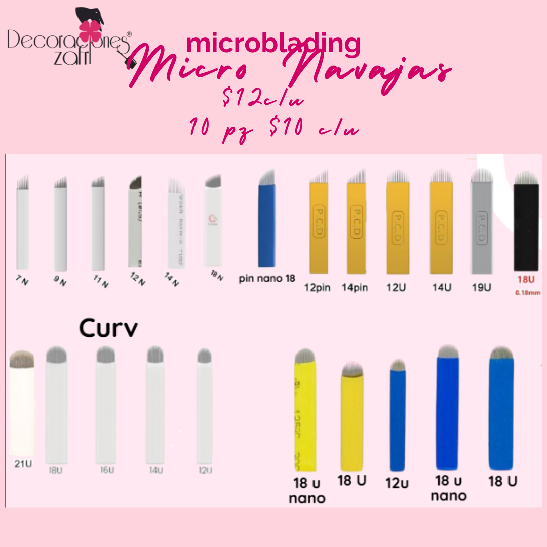 Micro navajas para Micropigmentacion