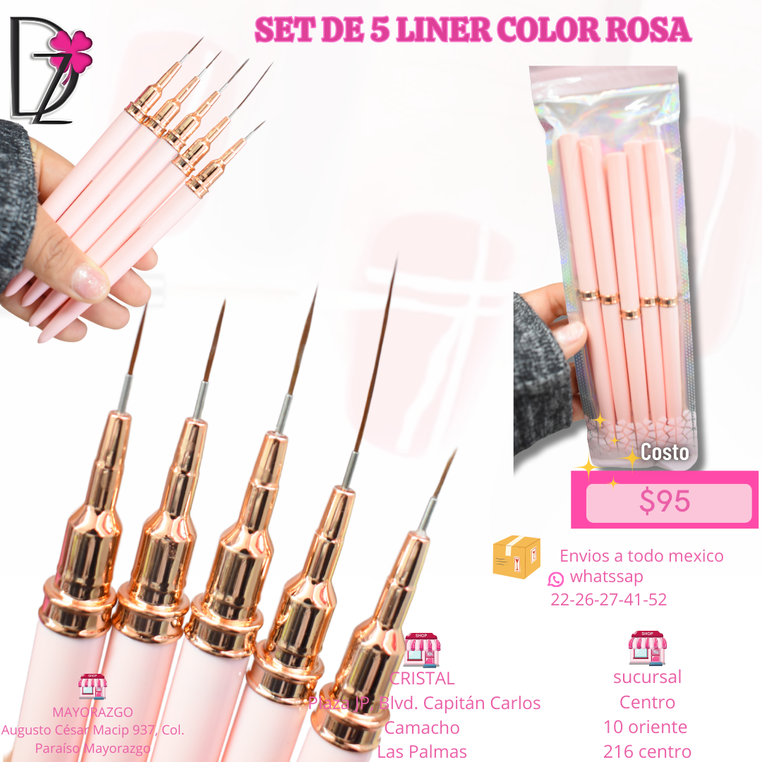 LINER ROSAS DE 5 PUNTAS