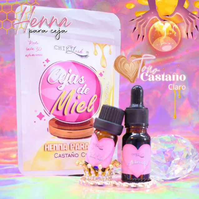 HENNA PARA CEJAS CASTAÑO CLARO