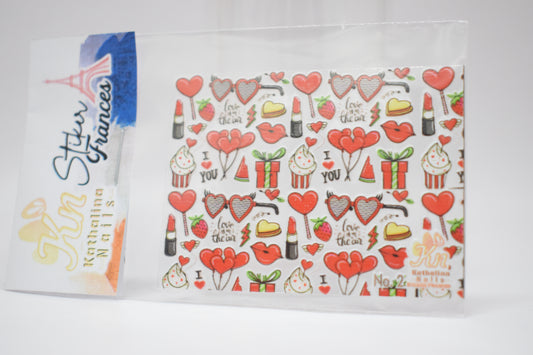 STIKER FRANCES PARA UÑAS EN 3D