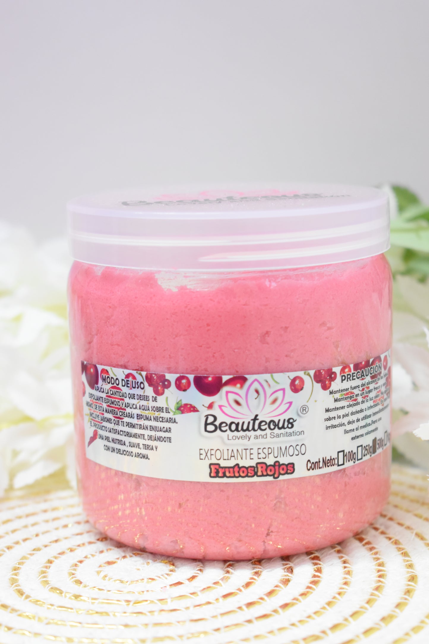 EXFOLIANTE PARA MANOS Y PIES ESPUMOSITO 500G BEAUTEOUS LOVELY