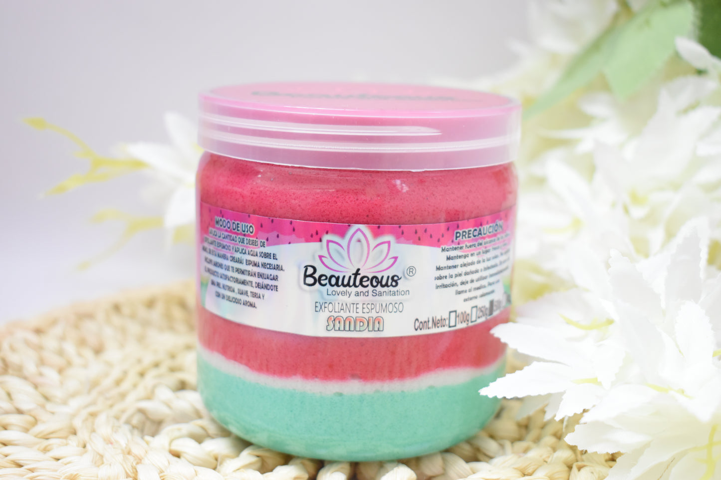 EXFOLIANTE PARA MANOS Y PIES ESPUMOSITO 500G BEAUTEOUS LOVELY