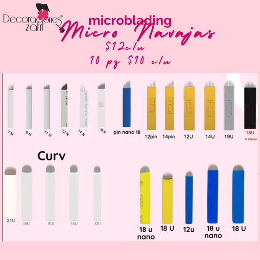 Micro navajas para Micropigmentacion