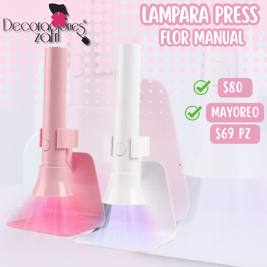 LAMPARA PRESS FLOR MANUAL