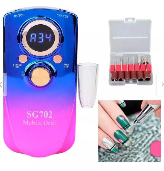 Pulidor de Uñas Recargable  SG702 35000RPM