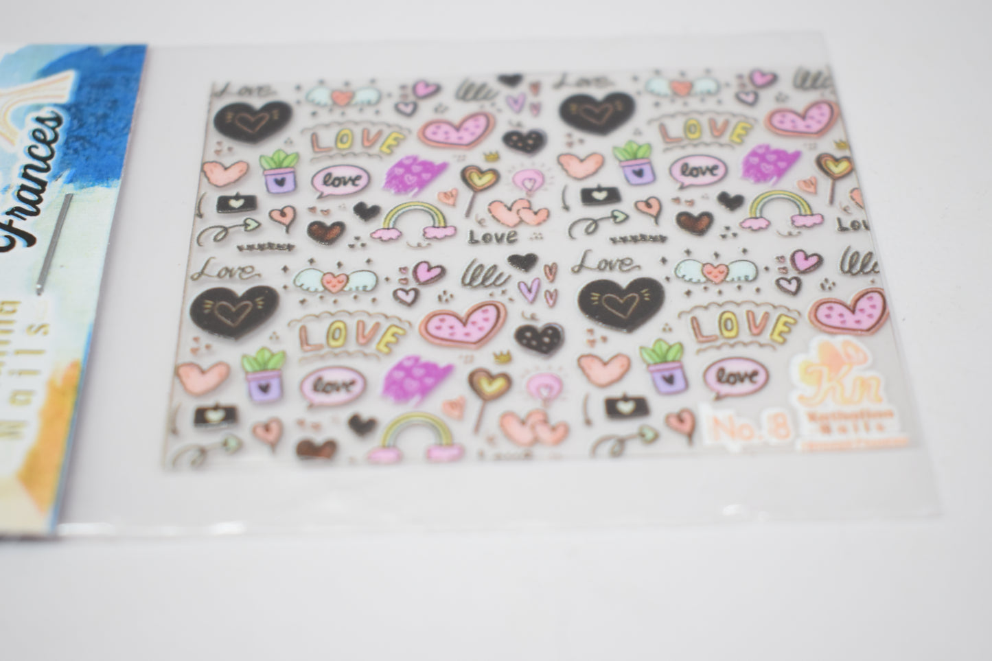 STIKER FRANCES PARA UÑAS EN 3D